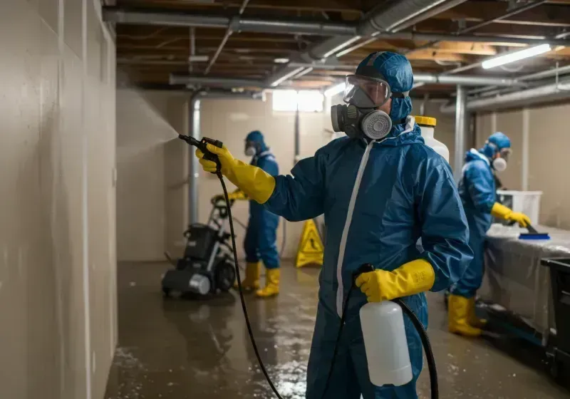 Basement Sanitization and Antimicrobial Treatment process in Oakland, MD